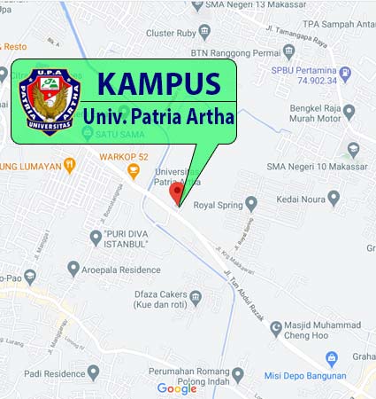 Peta & Lokasi Kampus MM Patria Artha Makassar Nomor
